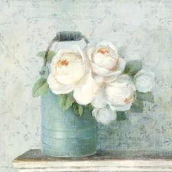 June Roses I White Blue Crop | Obraz na stenu