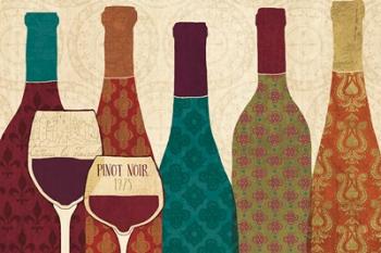 Wine Collage I with Glassware | Obraz na stenu