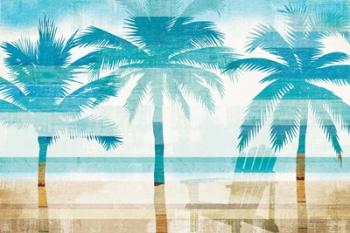 Beachscape Palms with chair | Obraz na stenu