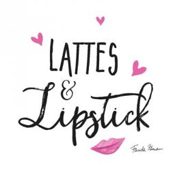 Lattes and Lipstick | Obraz na stenu