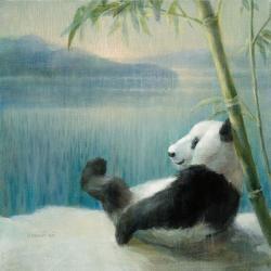 Resting in Bamboo | Obraz na stenu