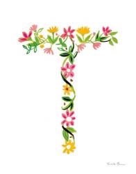 Floral Alphabet Letter XX | Obraz na stenu