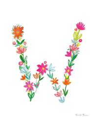 Floral Alphabet Letter XXIII | Obraz na stenu