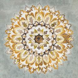 Mandala Delight II Yellow Grey | Obraz na stenu