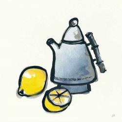 Tea and Lemons Navy | Obraz na stenu