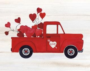 Rustic Valentine Truck | Obraz na stenu