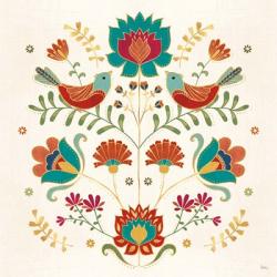 Folk Floral II | Obraz na stenu
