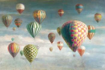 Hot Air Balloons with Pink Crop | Obraz na stenu