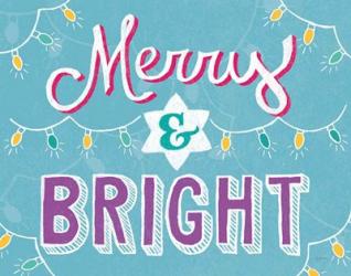 Merry and Bright Aqua | Obraz na stenu