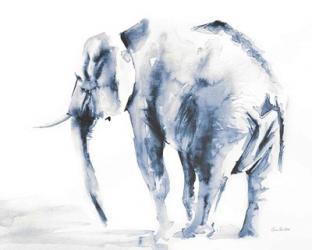Lone Elephant Blue Gray Crop | Obraz na stenu