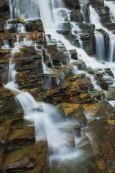 Falls on McDonald Creek color | Obraz na stenu