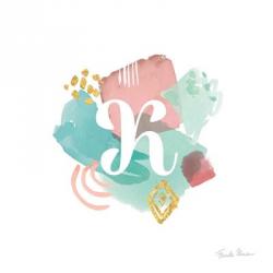 Abstract Monogram K | Obraz na stenu