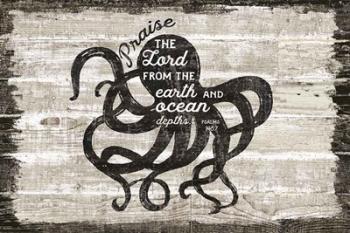 Driftwood Coast Scripture IV | Obraz na stenu