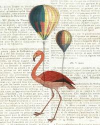 Flying Flamingo | Obraz na stenu