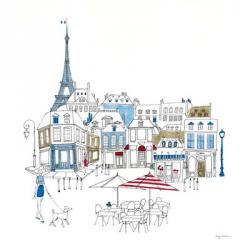World Cafe II Paris Color | Obraz na stenu
