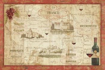 Wine Map | Obraz na stenu