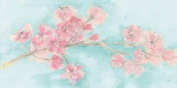 Cherry Blossom I Teal | Obraz na stenu