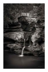 Upper Falls Old Mans Cave BW | Obraz na stenu