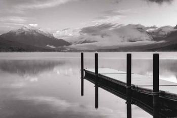 Lake McDonald Dock BW | Obraz na stenu