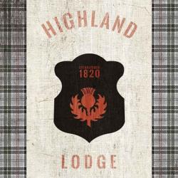 Tartan Lodge Shield I | Obraz na stenu