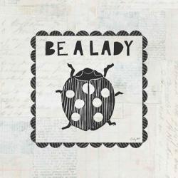 Ladybug Stamp Be A Lady | Obraz na stenu