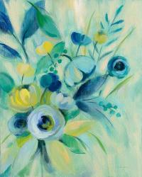 Elegant Blue Floral I | Obraz na stenu