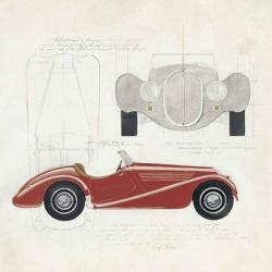 Roadster I Red Car | Obraz na stenu