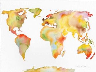 Watercolor World Map | Obraz na stenu