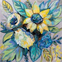 Sage and Sunflowers I | Obraz na stenu
