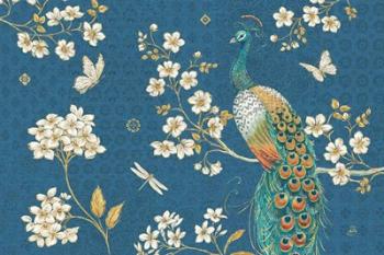 Ornate Peacock II Blue | Obraz na stenu