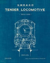 Locomotive Blueprint II | Obraz na stenu