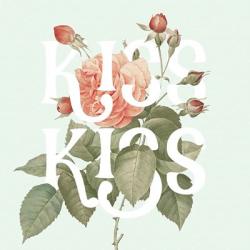 Botanical Pink Rose I Kiss | Obraz na stenu