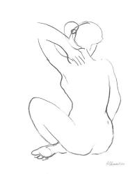 Nude Sketch I | Obraz na stenu