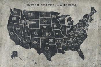 Grunge USA Map | Obraz na stenu