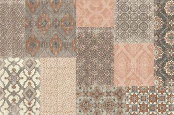 Venetian Patchwork I Orange Gray | Obraz na stenu