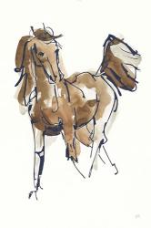 Sketchy Horse VI Navy | Obraz na stenu