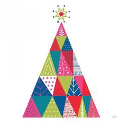 Geometric Holiday Trees I Bright | Obraz na stenu