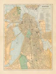 Boston Map | Obraz na stenu