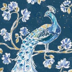 Peacock Allegory IV Blue v2 | Obraz na stenu
