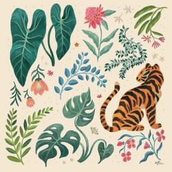 Jungle Love V Cream | Obraz na stenu