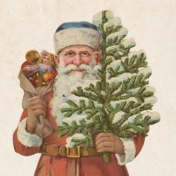 Victorian Santa IV | Obraz na stenu