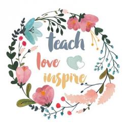 Harriet Floral Teacher Inspiration I | Obraz na stenu