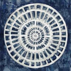 Blue Textured Medallion | Obraz na stenu
