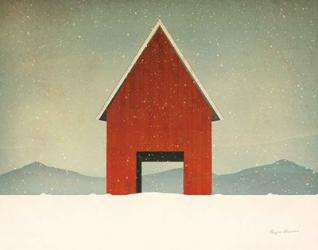 Red Barn Winter | Obraz na stenu