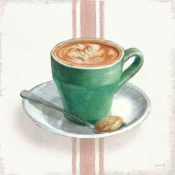 Wake Me Up Coffee II with Stripes | Obraz na stenu