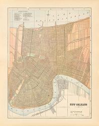 Map of New Orleans | Obraz na stenu