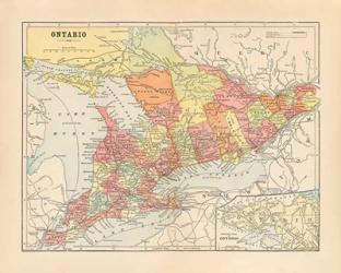 Map of Ontario | Obraz na stenu
