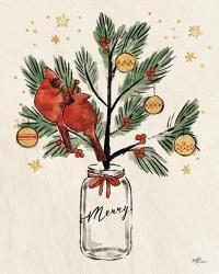 Christmas Lovebirds XIII Merry | Obraz na stenu