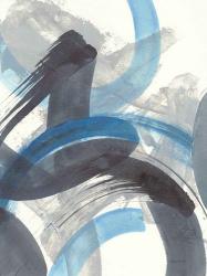 Blue Brushy Abstract II | Obraz na stenu