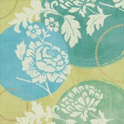 Floral Decal Turquoise I | Obraz na stenu